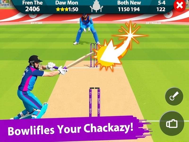 Cricket Pro Splash Defender gameplay screenshot